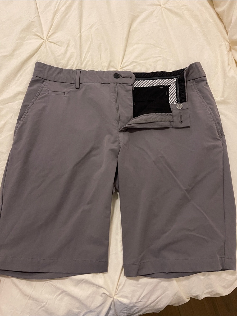 Men's Gray Performance Golf Shorts